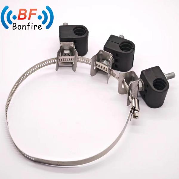 Buy cheap Three Way Fiber and Power Cable Feeder Clamps 23.5-30.1mm 2* 4-8mm for Cable Management from wholesalers