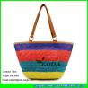 Buy cheap LUDA 2016 summer beach bags colorful wheat straw bags for summer from wholesalers
