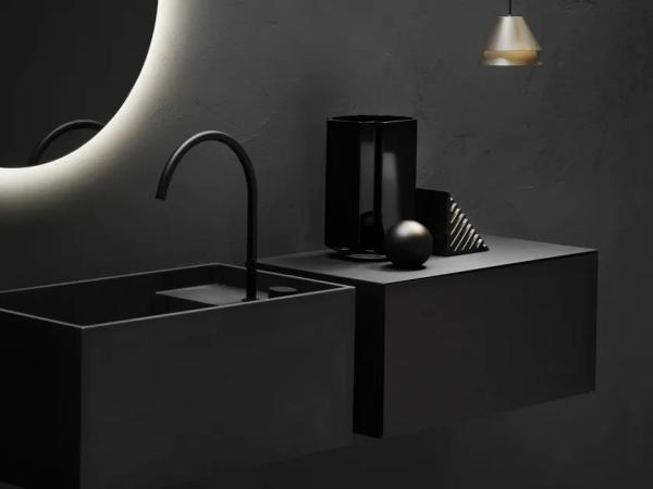 Buy cheap Industrial Style Black Customized Bathroom Storage Cabinet With Glass Door from wholesalers