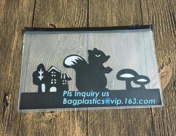 Buy cheap vinyl pvc zipper bag vinyl zipper slider bag for stationery, cosmetic, slider bag vinyl zipper bag for bikini, slide zip from wholesalers