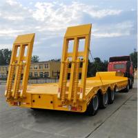 Buy cheap High Quality Lowbed Trailer Transport Heavy Machine Low Bed Truck Semi Trailer product