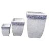 Buy cheap Square Antique Cement Garden Planters , Large Patio Planters For Home from wholesalers