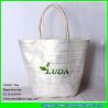 Buy cheap LUDA wholesale 2016 golden printing lady's summer paper straw bag from wholesalers