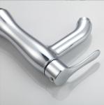 Ergonomic Lavatory Single Cold Water Basin Taps Zinc Lever Handle