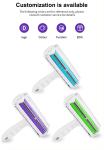 Reusable Pet Grooming Brush Couch Comb Self Cleaning Dog Hair Lint Roller Custom