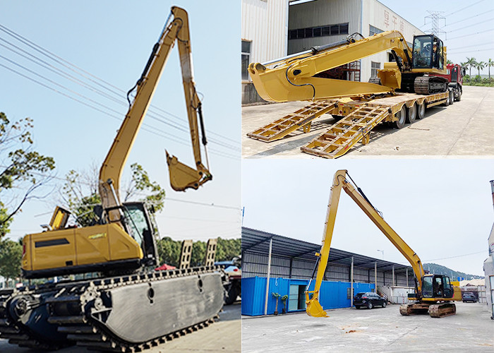 Q355B 20 Ton 55 Ton Excavator Long Reach Boom With Bucket And Cylinder Bucket