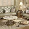 Buy cheap Living Room Round SS Steel Furniture Dining Table With Marble Top from wholesalers