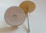 Galvanized Steel 2" Cup Head Weld Pins With Paper Washer For Securing Insulation