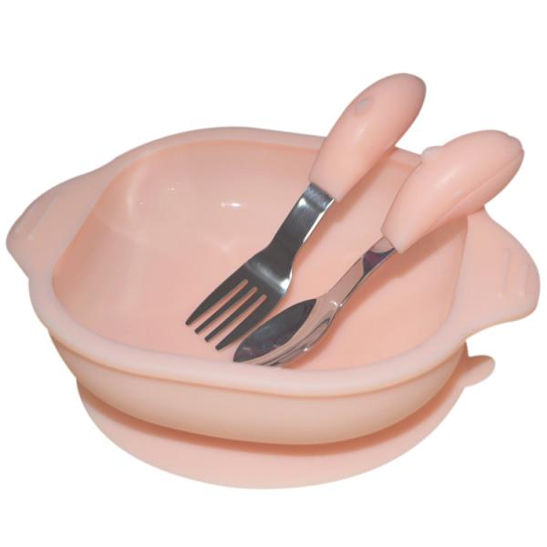 Buy cheap Baby Soft Silicone Suction Bowl Plate Small Baby Divided Plate Spoon With Lid Set from wholesalers