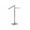 Buy cheap Two Ways Steel Material Garment Display Stands With 10mm Metal Base from wholesalers