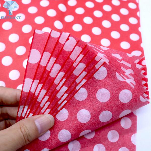 Buy cheap 17gsm White Tissue Paper 20x30 Frosted Flower Wrapping Paper from wholesalers