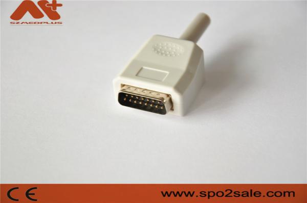Buy cheap EKG connector compatible Nihon Kohden 10-lead EKG cable with White color from wholesalers