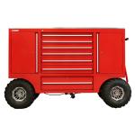 Silver Iron Professional Auto Repair Tool Chest on Wheels for Heavy Duty