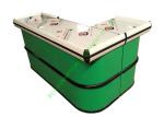 Non Electric Stainless Steel Checkstand Desk / Retail Cash Register Counters