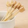 Buy cheap JFB Cat Wooden Decorative Bamboo Food Picks Forks For canape Fruit 100pcs/Pack from wholesalers