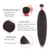 Buy cheap 8 To 30 Inch Brazilian Human Hair Weave Bundles Kinky Straight Style BORUI from wholesalers