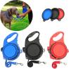Buy cheap Blue Orange Dog Leash Water Bowl Retractable Nylon Dog Lead With Water Bowl from wholesalers