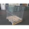 Buy cheap Half Drop Gate Collapsible Wire Container Logistics Wine Industry Use from wholesalers