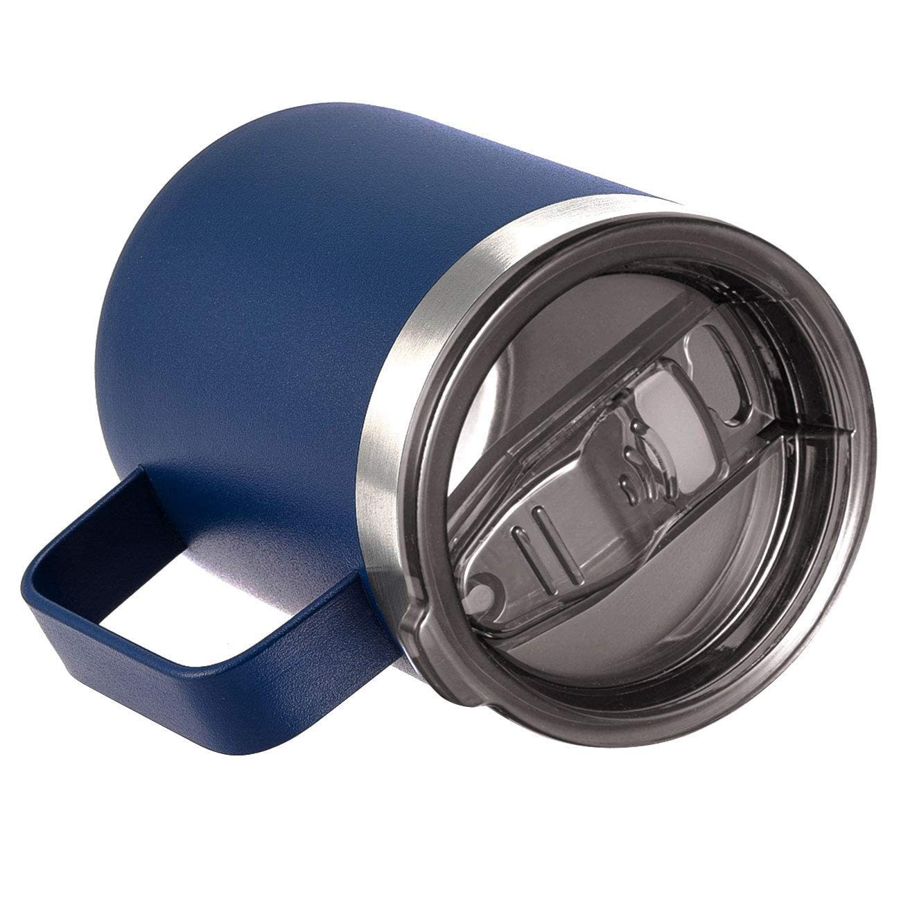 12oz Coffee Mug With Handle Double Wall Stainless Steel Insulated Lowball Tumbler Keeping Hot And Cold