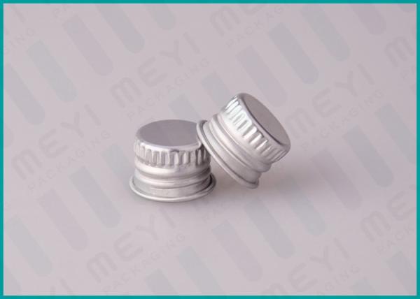Buy cheap 13mm Silver Aluminum Screw Caps , Customized Metal Screw Caps For Glass Bottles from wholesalers