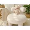 Buy cheap White Modern Fabric Dining Chairs Cashmere Low Back Lounge Chair from wholesalers
