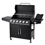 36.8kg Family Outdoor BBQ Gas Grill with Trolley and Commercial Gas BBQ Grill