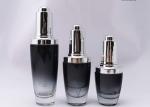 Anti Leakage Dark Black Lotion Pump Bottle 30g 50g 30ml 50ml 100ml 120ml