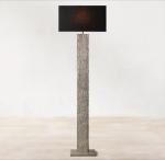 OEM Fabic Shade Dimmable Brass Standing Floor Lamp AC 85-265V