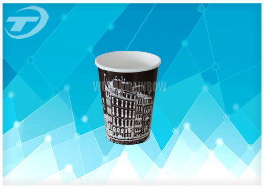 Disposable Double Wall Paper Cups For Hot Drinks Customized Printing