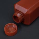 250ml Small HDPE Square Brown Reagent Bottle For Industrial Chemical Liquid