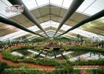 Outdoor Aluminum Marquee Tent With PVC Window Sidewalls Around For Flower Show
