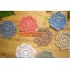 Buy cheap Crochet dinner table mat fabric doilies cup pot pad lace doily, Handmade Crochet Tablecloth, Doily from wholesalers
