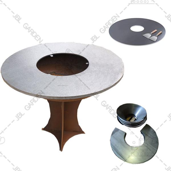 Buy cheap Rusty Surface Corten Steel BBQ Grill Outdoor Heavy Duty from wholesalers