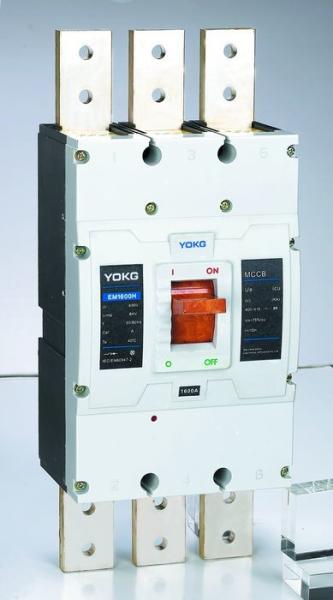 Buy cheap EN60898-1 1000 Amp MCCB 3 Pole 400V EM1600S 800V Waterproof from wholesalers