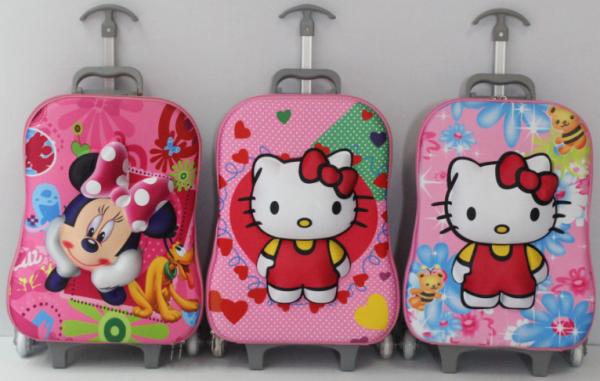 Buy cheap 6-inch EVA Children Travel Wheeled Bags 3D Bow Pattern Girls Trolley Suitcase Kids Trolley from wholesalers