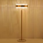 Luxury Modern Crystal Gold Stand Floor Lamp LED For Bedroom Living Room Crystal