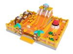 Inflatable Magic Castle Bounce House Playground Orange Yellow