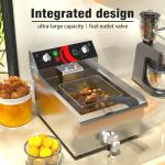 Single Tank Electric Deep Fryer for Frying Chicken and Fish in Industrial