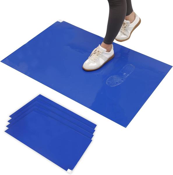Buy cheap Sticky Mat Tacky Pads Adhesive 30 Sheets / Packs Blue Cleanroom Floor Mats Remove Dirt For Laboratory Hospital Shoes from wholesalers