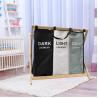 Buy cheap Oxford Cloth 3 Grid Laundry Basket Reusable Eco Friendly Weight 2.05kg Space Saving from wholesalers