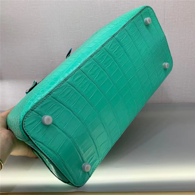 Authentic Crocodile Belly Skin Women Totes Purse Female Handbag Genuine Alligator Leather OL Lady Large Shoulder Bag