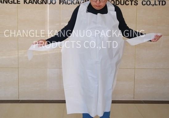Buy cheap Adults Disposable PE Aprons White Color HDPE LDPE Embossed On The Roll from wholesalers