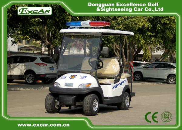Buy cheap White 4 Seater Electric Security Patrol Vehicles 48V 3.7KW Aluminum Material from wholesalers
