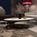 Living Room Top Marble Art Table Furniture Stainless Steel