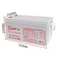 Buy cheap Sunpok 12V Deep Cycle Gel Battery Durability Solar Deep Cycle Gel Lead Acid product