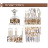 Buy cheap Brass and beveled glass chandelier Lighting for Project Lighting Fixtures (WH-PC-33) from wholesalers