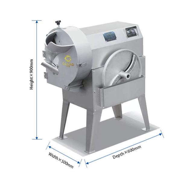 Buy cheap Capacity Commercial Cooking Equipment 1000KG/H Stainless Steel Vegetable Cutter 1.5kw Power Supply from wholesalers