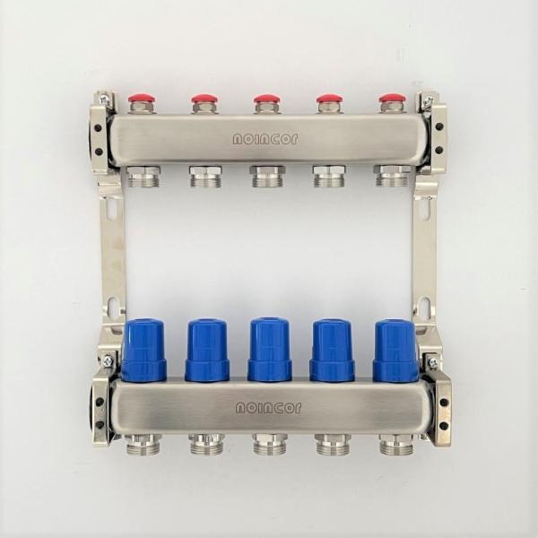Quality Distribuitor colector incalzire in pardoseala - 5 circuite , Distribuitor - colector din inox for sale
