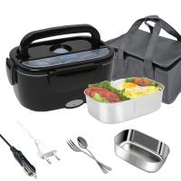 Buy cheap Customize Electric Lunch Boxes All Black Portable Heating Lunch Box product