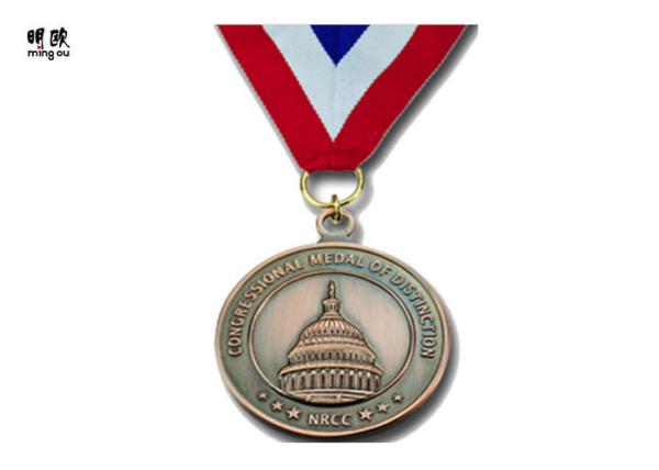 Buy cheap Customized Red Bronzed Medallion For Big Sport Event , Metal Style about 35g from wholesalers